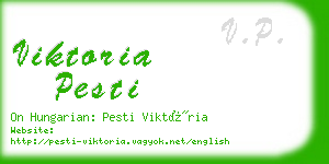 viktoria pesti business card